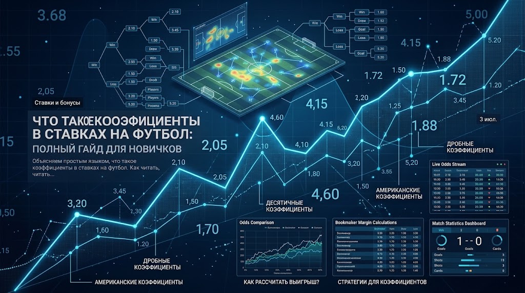 Что такое коэффициенты в ставках на футбол: полный гайд для новичков